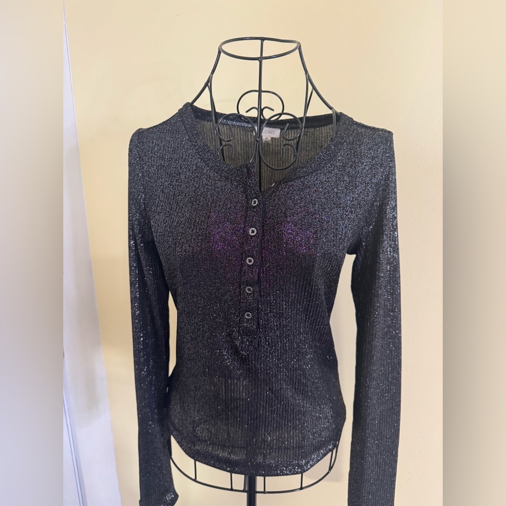 Pilcro by Anthropologie Andie Ribbed Spotlight Henley Size XS - Picture 5 of 9